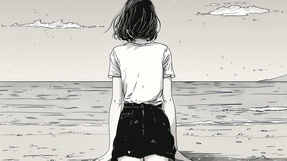 自分の心と向き合う女性