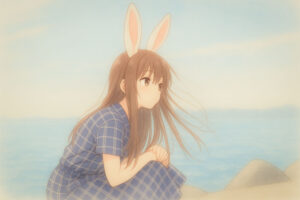 うさぎキャラになる女性